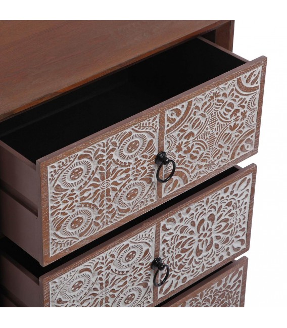 MESITA DE NOCHE 48 X 35 X 70 KAPUA MADERA COLOR NOGAL