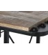 BARRA DE BAR 191 X 58 X 96 AVION MADERA NATURAL METAL NEGRO