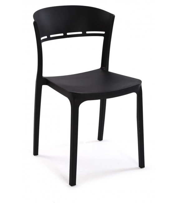 SILLA 45 X 42 X 88 BRENDA POLIPROPILENO NEGRO