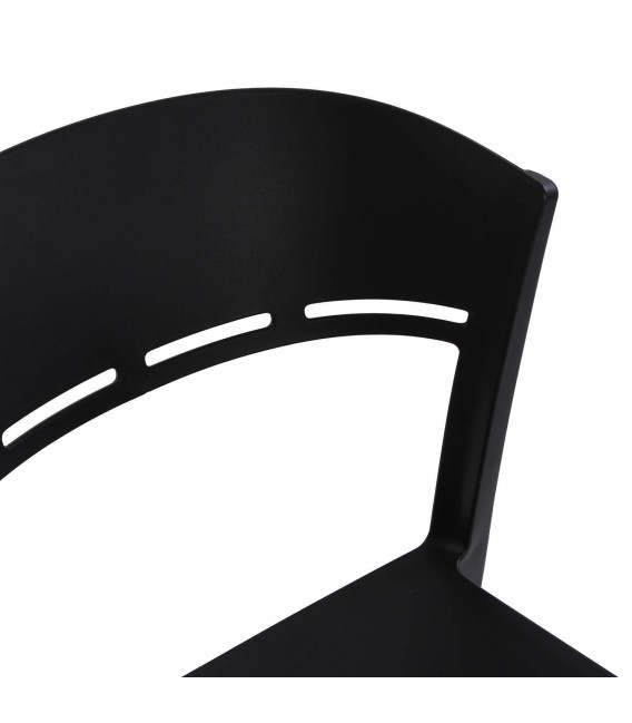 SILLA 45 X 42 X 88 BRENDA POLIPROPILENO NEGRO