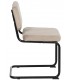 SILLA 48 X 56 X 82 CONTRACT TELA BEIGE METAL NEGRO