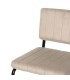 SILLA 48 X 56 X 82 CONTRACT TELA BEIGE METAL NEGRO
