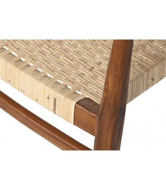 SILLON COMEDOR 50 X 56 X 86 KULTA MADERA TECA RATAN NATURAL