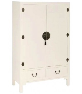 ARMARIO ALACENA 100 X 45 X 160 TLIN MADERA LACADA EN BLANCO