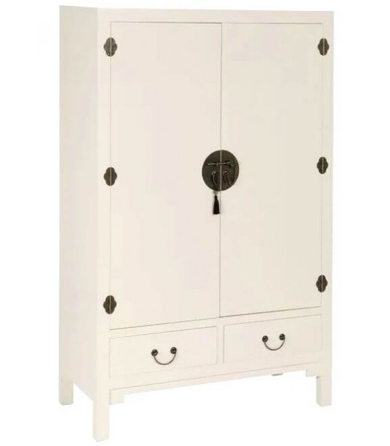 ARMARIO ALACENA 100 X 45 X 160 TLIN MADERA LACADA EN BLANCO