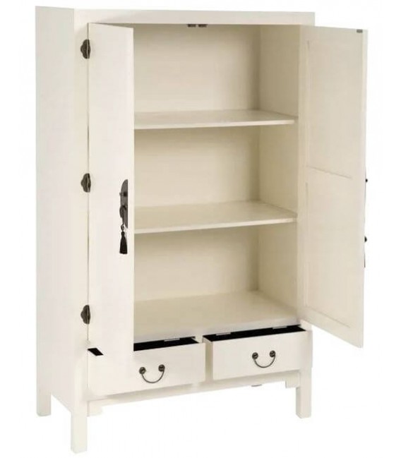 ARMARIO ALACENA 100 X 45 X 160 TLIN MADERA LACADA EN BLANCO