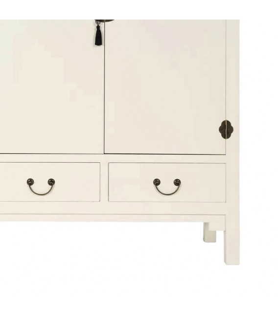 ARMARIO ALACENA 100 X 45 X 160 TLIN MADERA LACADA EN BLANCO