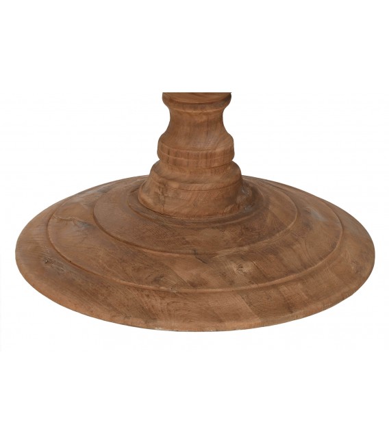 MESA DE COMEDOR 140 Ø X 75 LUCAR MADERA TECA RECICLADA NATURAL
