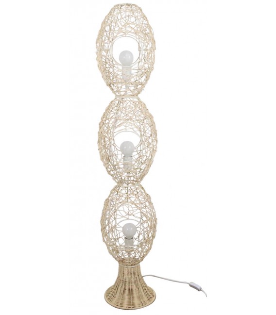 LAMPARA DE PIE 22 Ø X 122 LARGER JACINTO DE AGUA NATURAL