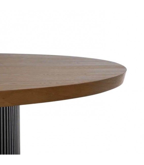 MESA DE COMEDOR 220 X 113 X 75 PALCA MADERA DM FRESNO NATURAL Y NEGRO