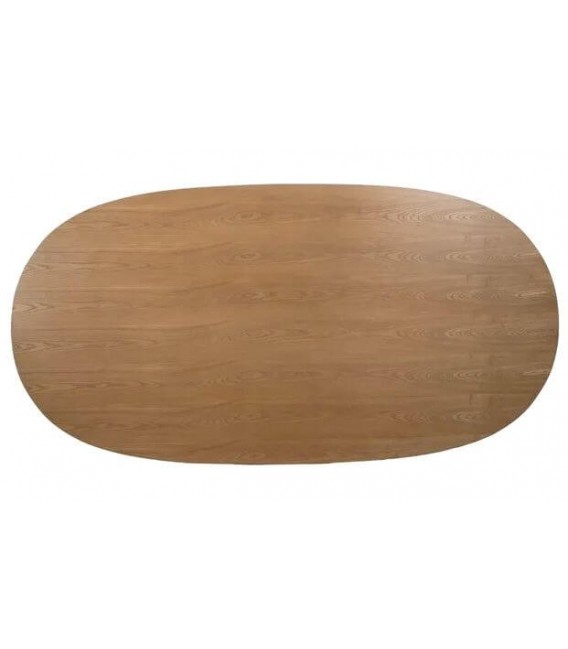 MESA DE COMEDOR 220 X 113 X 75 PALCA MADERA DM FRESNO NATURAL Y NEGRO