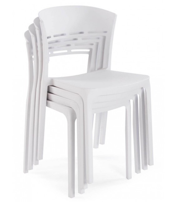 SILLA 45 X 42 X 88 BRENDA POLIPROPILENO BLANCO