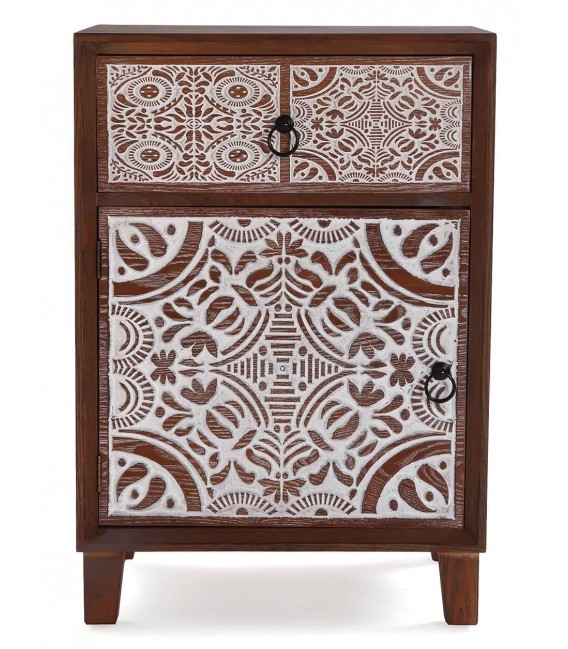 MESITA DE NOCHE 48 X 35 X 70 KAPUA MADERA COLOR NOGAL