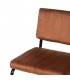 SILLA 48 X 56 X 82 CONTRACT TELA TERRACOTA METAL NEGRO