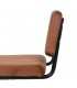 SILLA 48 X 56 X 82 CONTRACT TELA TERRACOTA METAL NEGRO