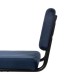 SILLA 48 X 56 X 82 CONTRACT TELA AZUL METAL NEGRO