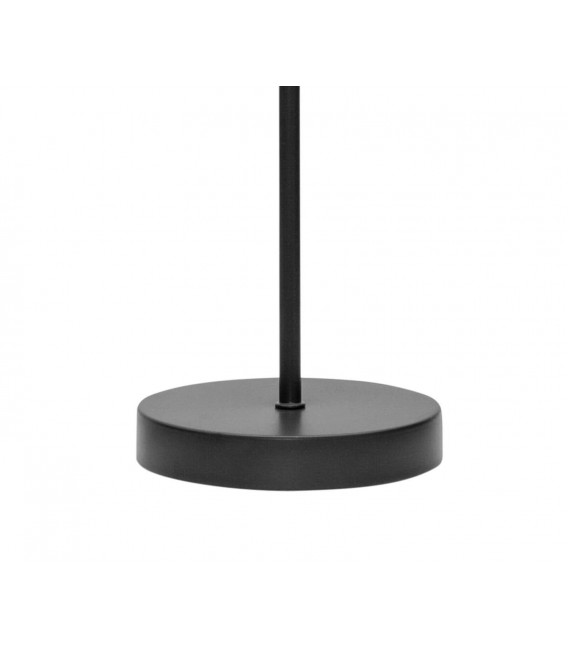 LAMPARA DE SOBREMESA 17 Ø X 44 PALMAR TEXTIL COLOR TEJA METAL NEGRO