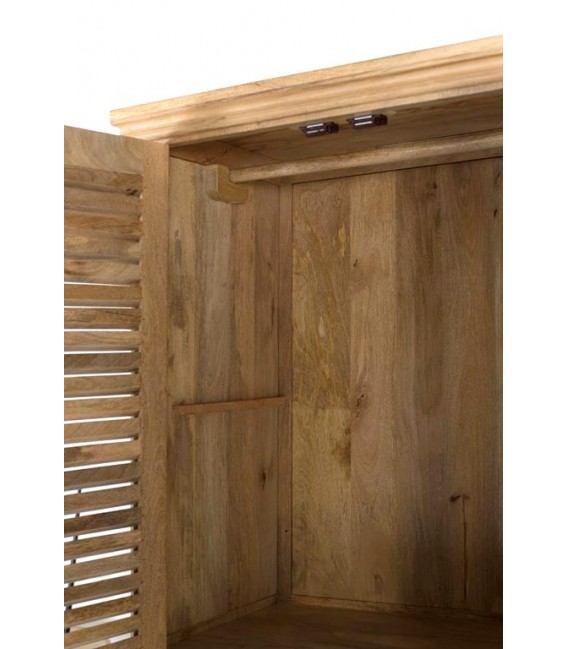 ARMARIO ROPERO 150 X 50 X 190 BASANA MADERA MANGO NATURAL