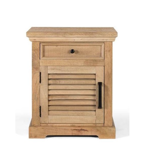 MESITA DE NOCHE 55 X 40 X 65 BASANA MADERA MANGO NATURAL