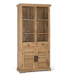 ESTANTERIA 90 X 40 X 180 BASANA MADERA MANGO NATURAL