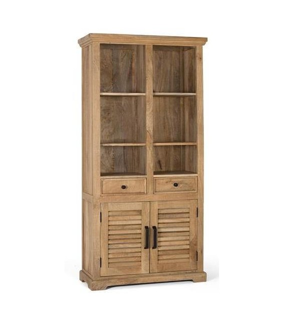 ESTANTERIA 90 X 40 X 180 BASANA MADERA MANGO NATURAL