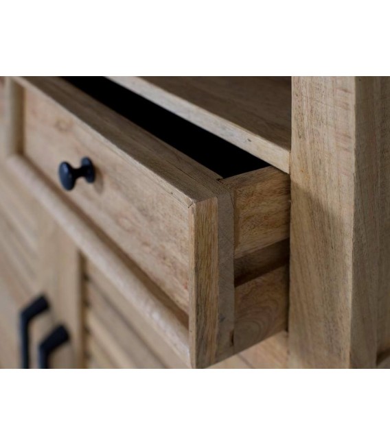 ESTANTERIA 90 X 40 X 180 BASANA MADERA MANGO NATURAL