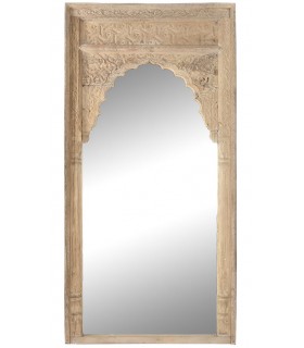 ESPEJO 102 X 11 X 203 GANHESA MADERA MANGO TALLADA NATURAL