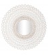 ESPEJO 120 Ø X 2,5 LLIUNA MADERA MDF BLANCO ROZADO