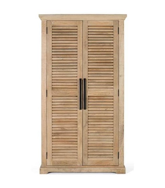 ARMARIO ALACENA 100 X 40 X 180 BASANA MADERA MANGO NATURAL