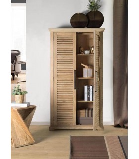 ARMARIO ALACENA 100 X 40 X 180 BASANA MADERA MANGO NATURAL