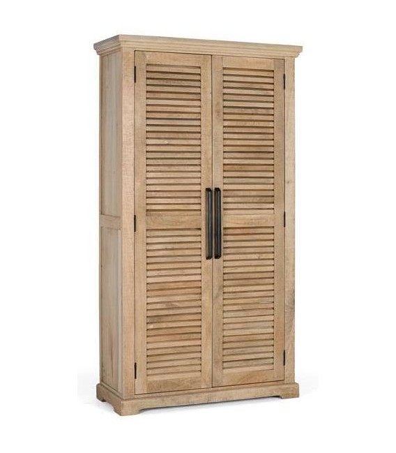 ARMARIO ALACENA 100 X 40 X 180 BASANA MADERA MANGO NATURAL