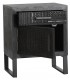 MESITA DE NOCHE 45 X 35 X 55 ANTRIM MADERA Y METAL NEGRO Y GRIS