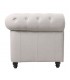 SOFA 3 PLAZAS 214 X 84 X 77 GALMIER TAPIZADO LINO BLANCO