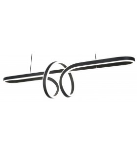 LAMPARA DE TECHO 98 X 25 X 108 TESNA LED INTEGRADO BLANCO Y NEGRO