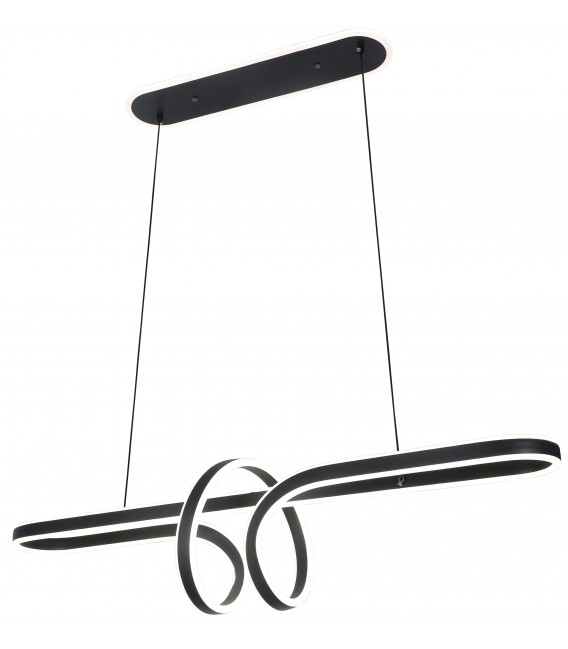 LAMPARA DE TECHO 98 X 25 X 108 TESNA LED INTEGRADO BLANCO Y NEGRO