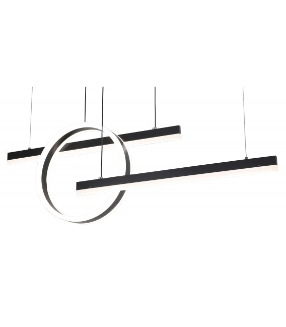 LAMPARA DE TECHO 90 X 40 X 120 GUSI LED INTEGRADO BLANCO Y NEGRO