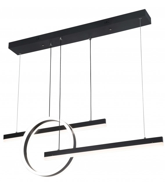 LAMPARA DE TECHO 90 X 40 X 120 GUSI LED INTEGRADO BLANCO Y NEGRO