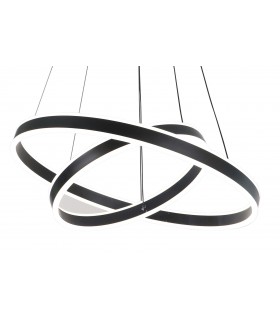 LAMPARA DE TECHO 60 Ø X 100 FULSI LED INTEGRADO BLANCO Y NEGRO