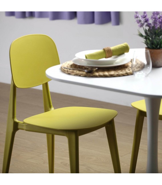 SILLA 42 X 40 X 80 BERTRA POLIPROPILENO VERDE