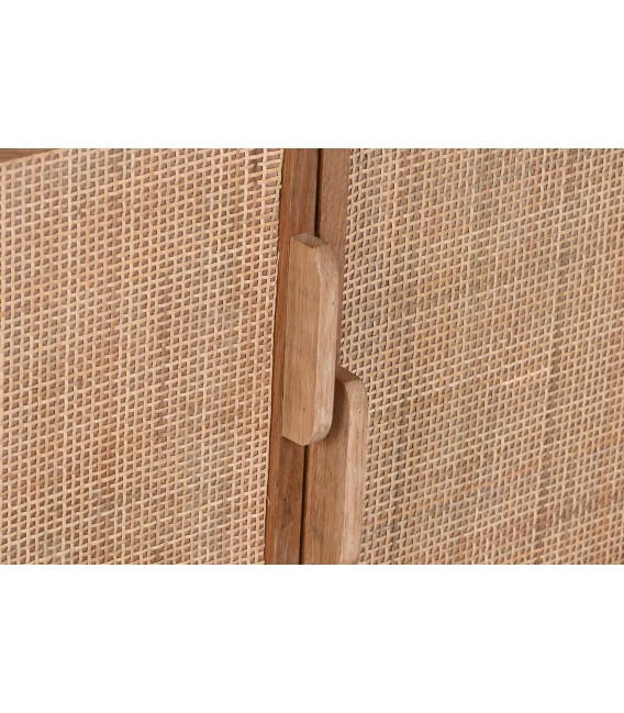 MUEBLE DE TV 157 X 40 X 46 BERLINE MADERA Y RATAN NATURAL