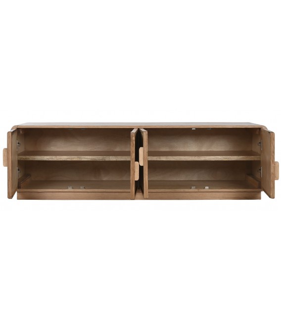 MUEBLE DE TV 157 X 40 X 46 BERLINE MADERA Y RATAN NATURAL