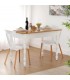MESA DE COCINA 120 X 70 X 80 CURLET MADERA NATURAL Y BLANCA