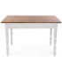 MESA DE COCINA 120 X 70 X 80 CURLET MADERA NATURAL Y BLANCA
