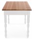 MESA DE COCINA 120 X 70 X 80 CURLET MADERA NATURAL Y BLANCA