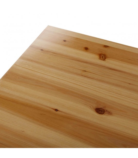 MESA DE COCINA 120 X 70 X 80 CURLET MADERA NATURAL Y BLANCA