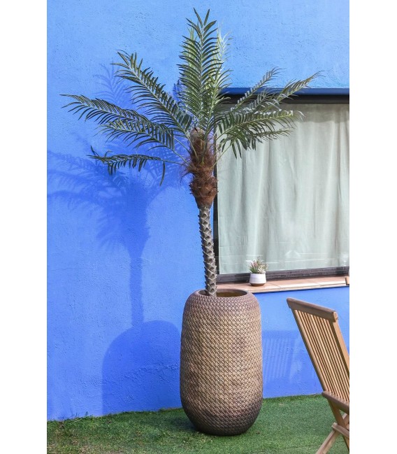 MACETERO 51 Ø X 84 GENSIA MAGNESIA COLOR MARRON DEGRADE