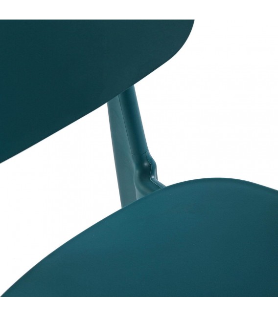 Silla polipropileno azul moderna