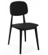 Silla polipropileno negro