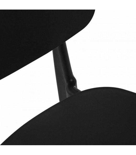 Silla polipropileno negro