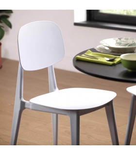 Silla polipropileno blanca